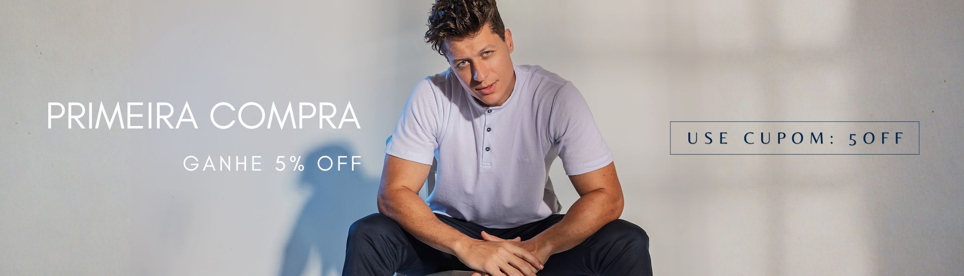 Primeira compra 5% off